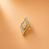 14 Kt Gold Diamond Earring - 0.170 ct