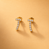 14 Kt Gold Diamond Earring - 0.350 ct