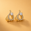 14 Kt Gold Diamond Earring - 0.440 ct