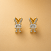 14 Kt Gold Diamond Earring - 1.040 ct