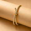 14 Kt Gold Diamond Bracelet - 0.390 Ct