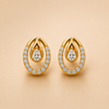 14 Kt Gold Diamond Earring - 0.300 ct