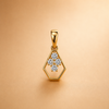 14 Kt Gold Diamond Pendant - 0.220 Ct