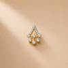 14 Kt Gold Diamond Earrings - 0.300 ct