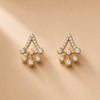 14 Kt Gold Diamond Earrings - 0.300 ct