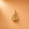 14 Kt Gold Diamond Pendant - 0.160  Ct