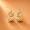 14 Kt Gold Diamond Earring - 0.180 ct