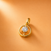 14 Kt Gold Diamond Pendant - 0.320 Ct
