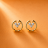 14 Kt Gold Diamond Earring - 0.250 ct