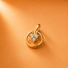 14 Kt Gold Diamond Pendant - 0..200 Ct