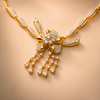 14 Kt Gold Diamond Necklace 4.43 carats
